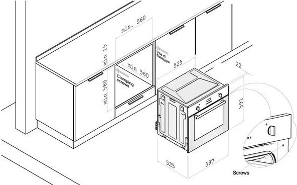 Электрический духовой шкаф KORTING OKB 560 CFX - ракурс 2