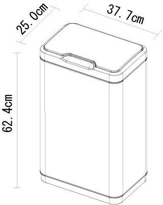 Сортер (ведро) EKO EK9278 MT-30L - ракурс 3