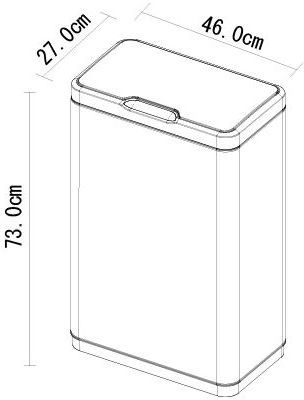 Сортер (ведро) EKO EK9278 BMT-80L - ракурс 3