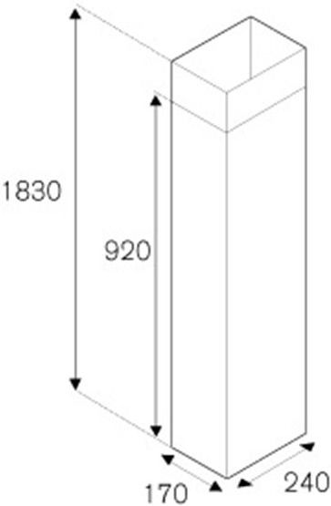 Короб к вытяжке BERTAZZONI 901262 - ракурс 2