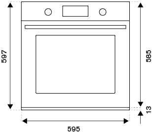 Электрический духовой шкаф BERTAZZONI F6011MODELC - ракурс 2