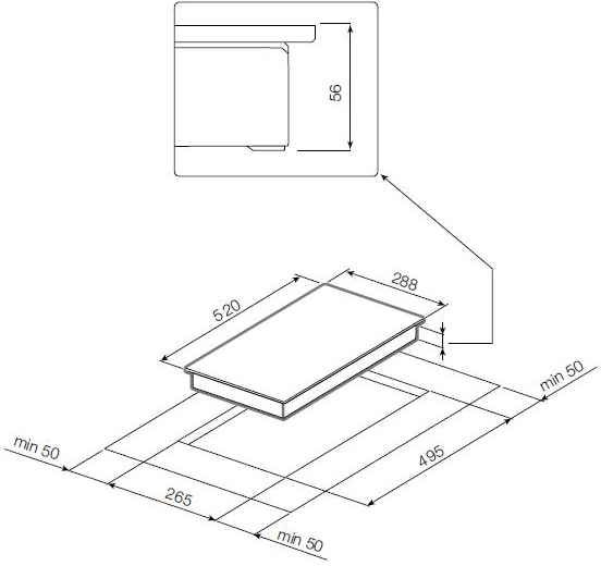 Индукционная варочная панель GRAUDE IK 30.1 W - ракурс 2