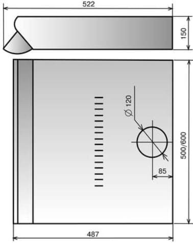 Настенная вытяжка ELIKOR Davoline 60П-290-П3Л кремовый - ракурс 2