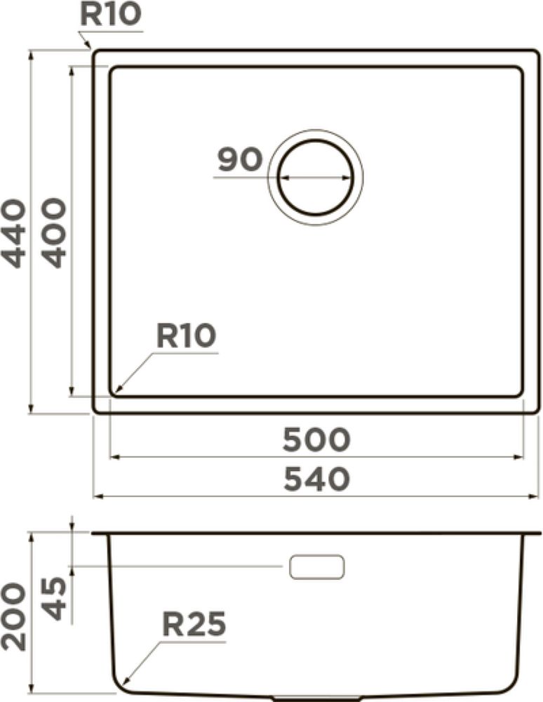 Кухонная мойка OMOIKIRI Tadzava 54-U/I Ultra IN (4993800) - ракурс 6