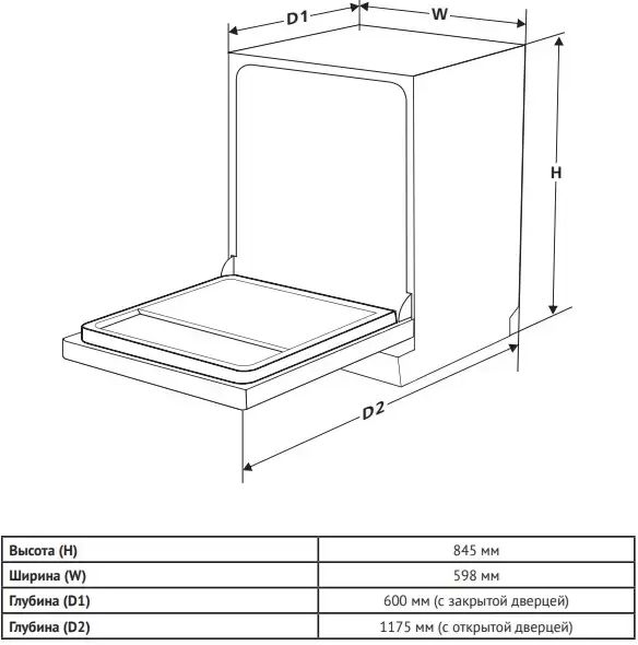 Посудомоечная машина KORTING KDF 60240 N - ракурс 4