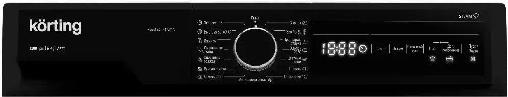 Узкая стиральная машина KORTING KWM 42LS1267 N - ракурс 2