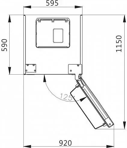 Холодильник KORTING KNFC 62029 W - ракурс 4