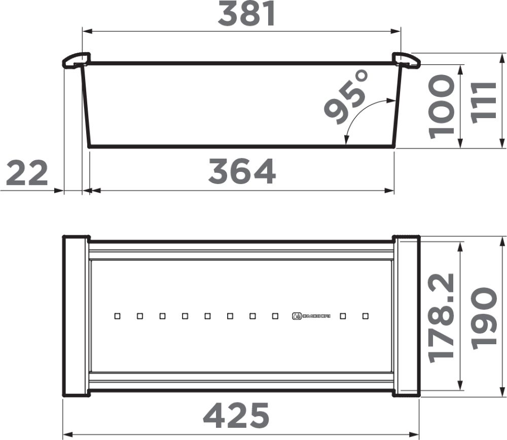 Коландер OMOIKIRI CO-02-PVD-LG (4999003) - ракурс 2