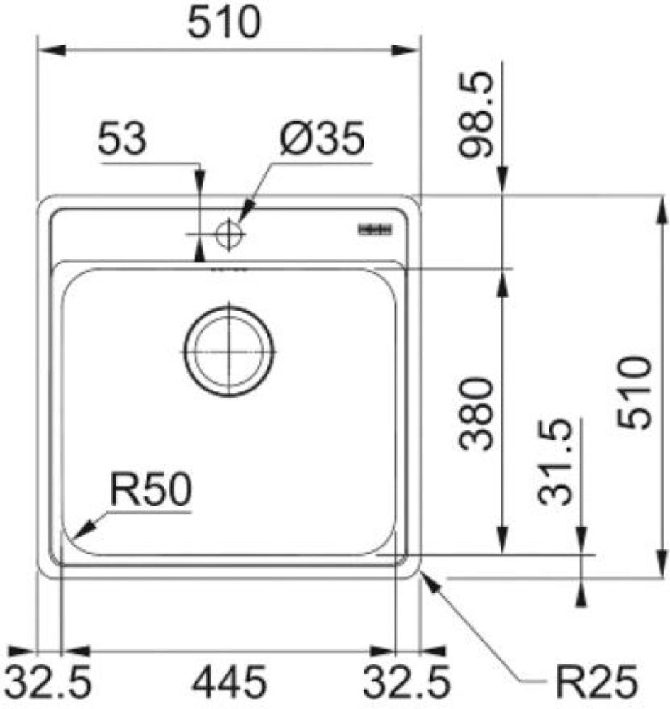 Кухонная мойка FRANKE BCX 210-51 TL (127 0688 779) - ракурс 2