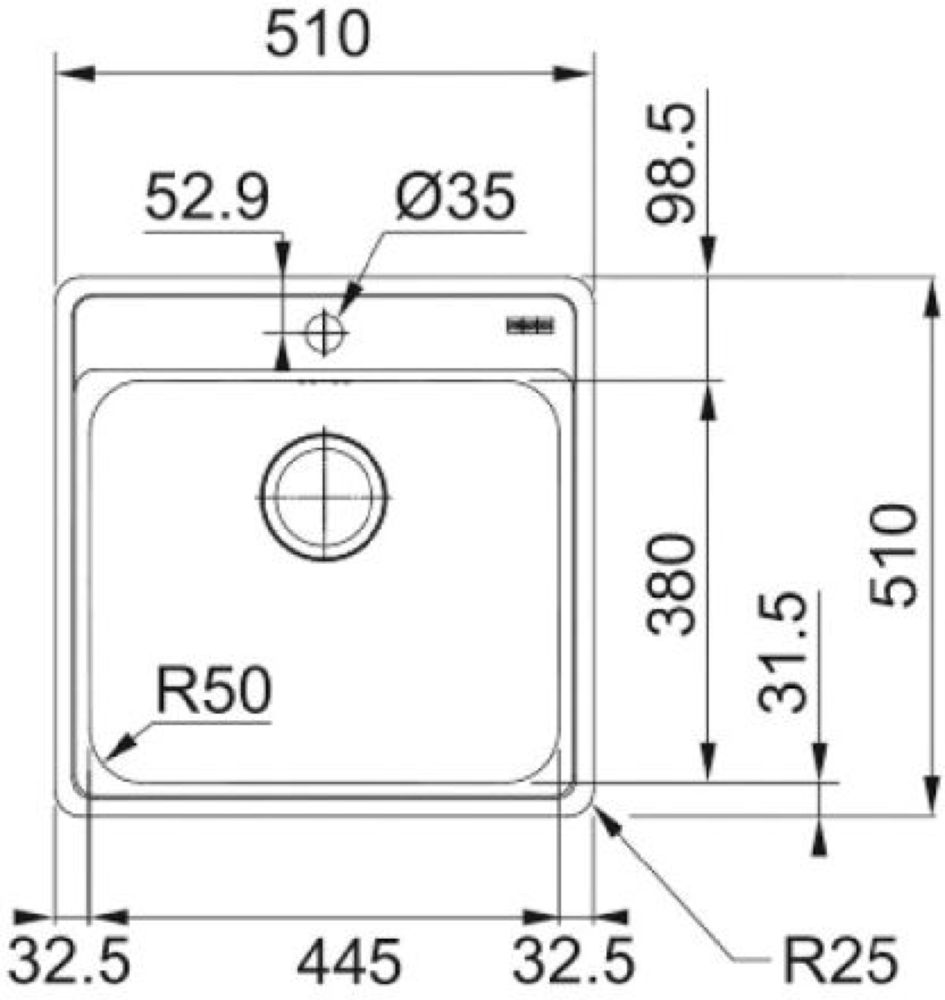 Кухонная мойка FRANKE BCX 610-51 TL (101 0689 942) - ракурс 2