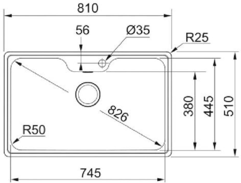 Кухонная мойка FRANKE BCX 610-81 TL (101 0689 879) - ракурс 2