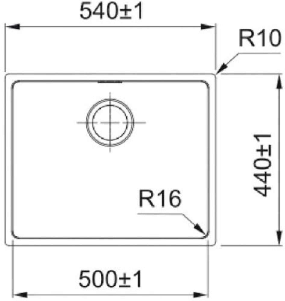 Кухонная мойка FRANKE FEX 110-50 (122 0689 808) - ракурс 2