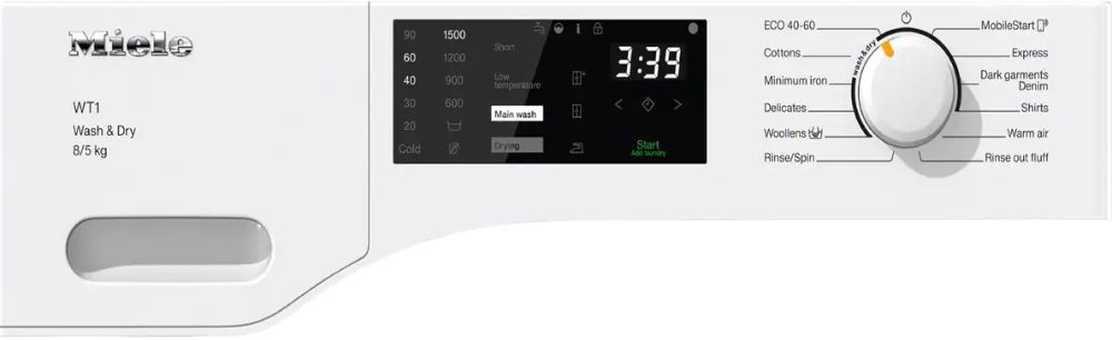 Стирально-сушильная машина MIELE WTD 160 WCS - ракурс 2
