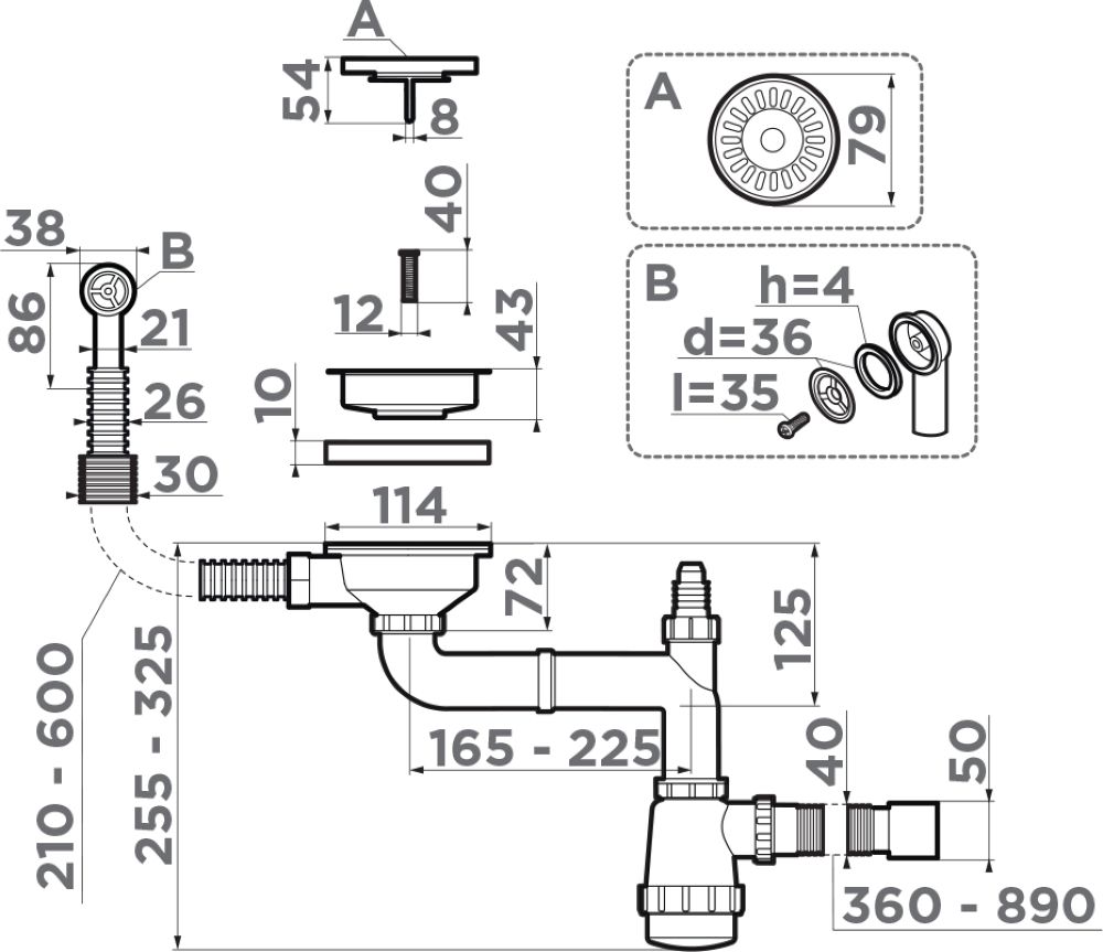 Аксессуар к мойке OMOIKIRI 4956615 WK-1CL-R-AB022 - ракурс 2