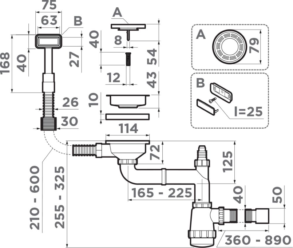Аксессуар к мойке OMOIKIRI 4956482 WK-1-IN - ракурс 2