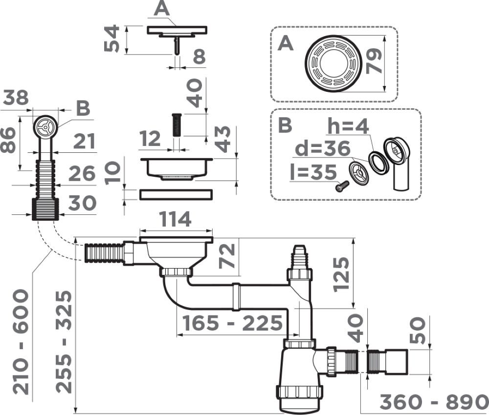Аксессуар к мойке OMOIKIRI 4956499 WK-1-R-G - ракурс 2