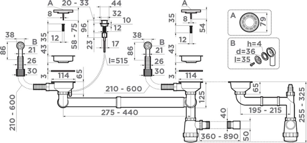 Аксессуар к мойке OMOIKIRI 4956506 WK-2-R-A-IN - ракурс 2