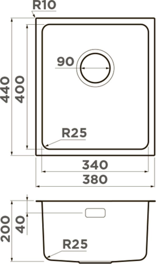 Кухонная мойка OMOIKIRI Tadzava 38-U/I-IN (4993077) - ракурс 5