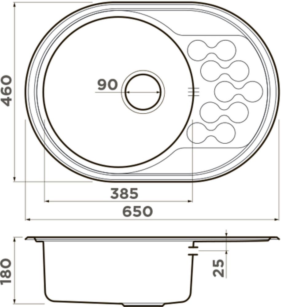 Кухонная мойка OMOIKIRI Kasumigaura 65-IN (4993727) - ракурс 5