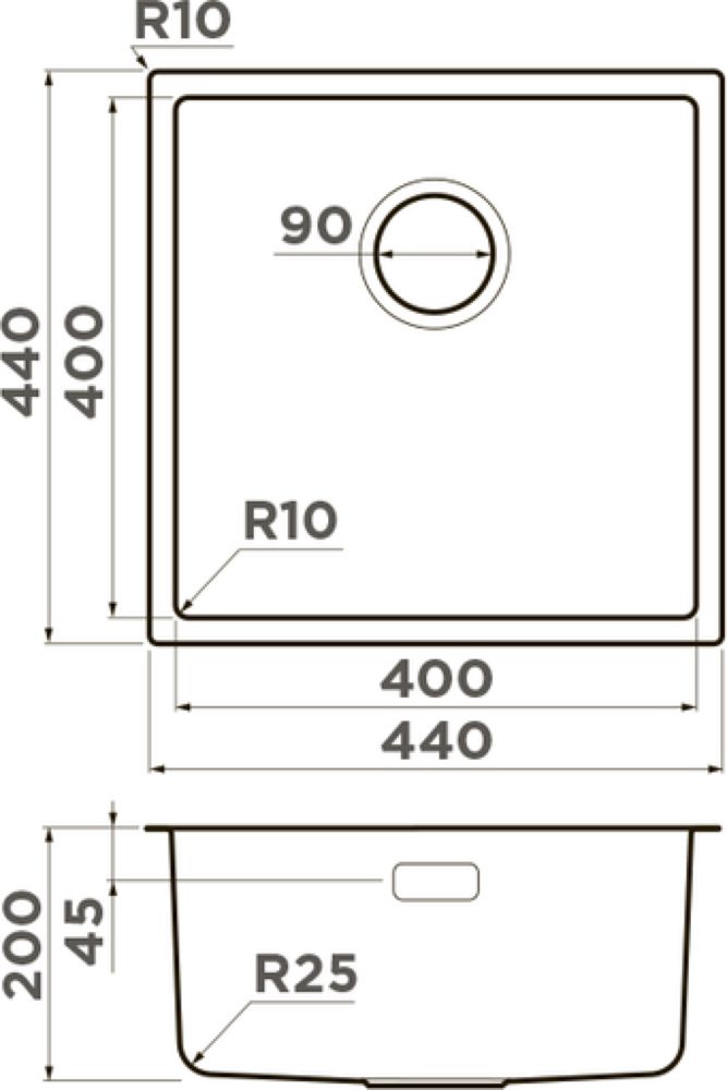 Кухонная мойка OMOIKIRI Tadzava 44-U/I Ultra IN (4993801) - ракурс 2