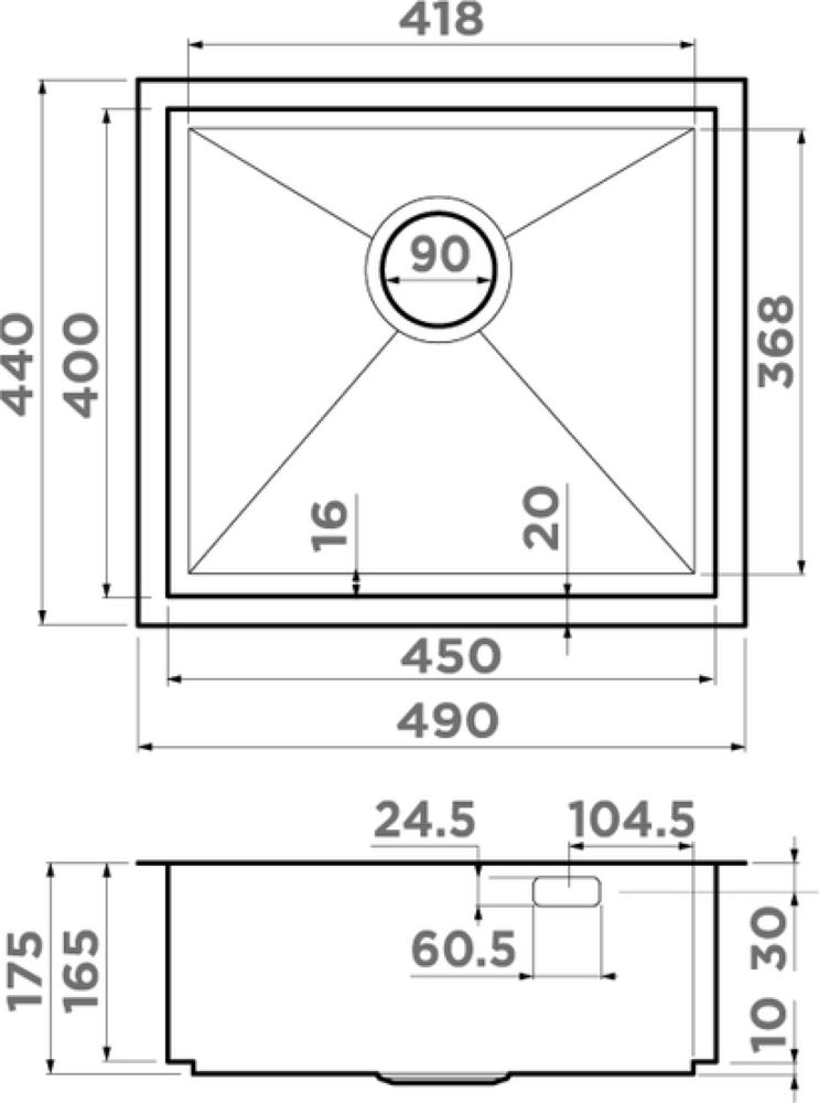 Кухонная мойка OMOIKIRI Kasen 49-16 INT IN (4997053) - ракурс 5