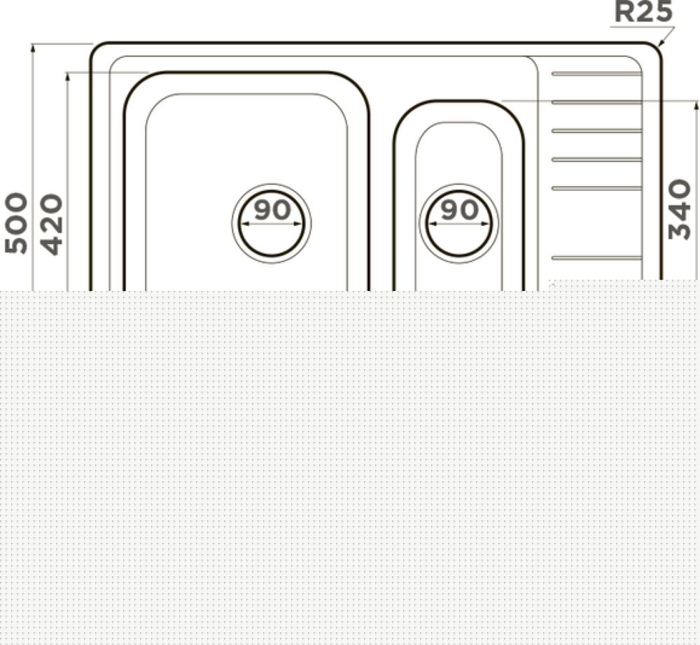 Кухонная мойка OMOIKIRI Sagami 79-2-IN (4993733) - ракурс 5
