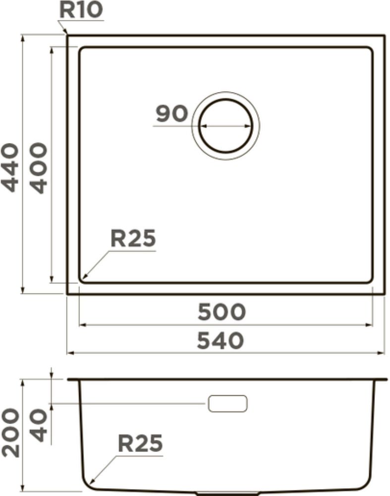 Кухонная мойка OMOIKIRI Tadzava 54-U/I-IN (4993512) - ракурс 2