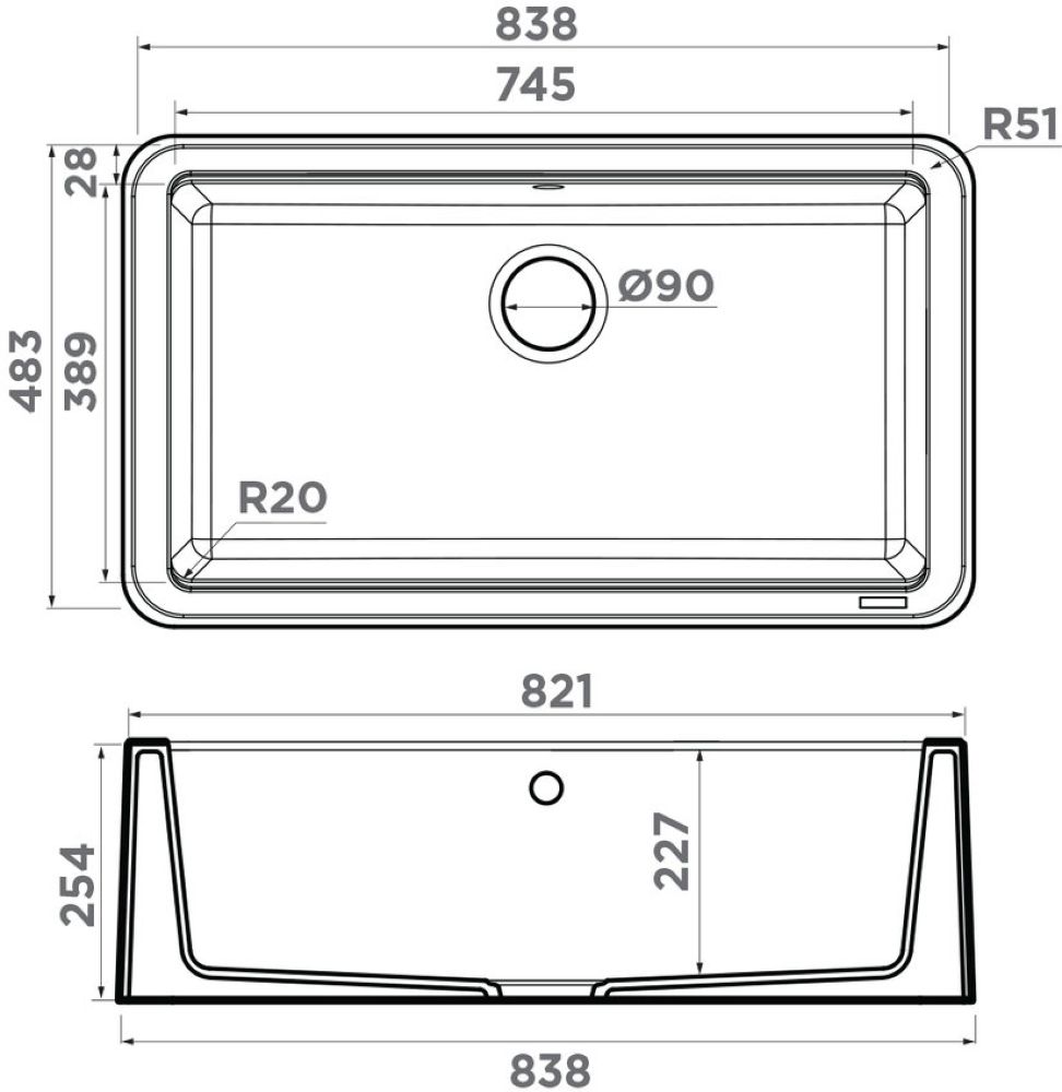 Кухонная мойка OMOIKIRI Tarento 83-WH (4993177) - ракурс 5
