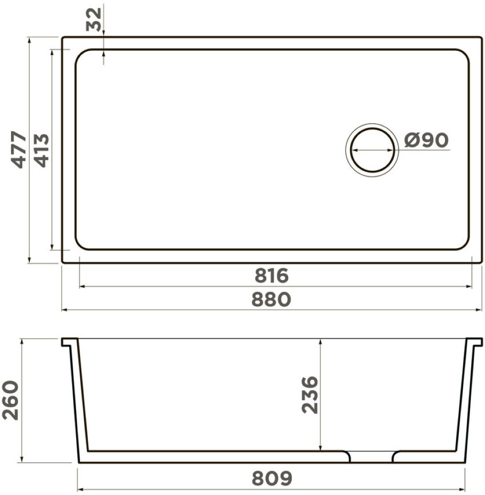 Кухонная мойка OMOIKIRI Tokara 88-U/I-WH Glossy Side (4993867) - ракурс 2