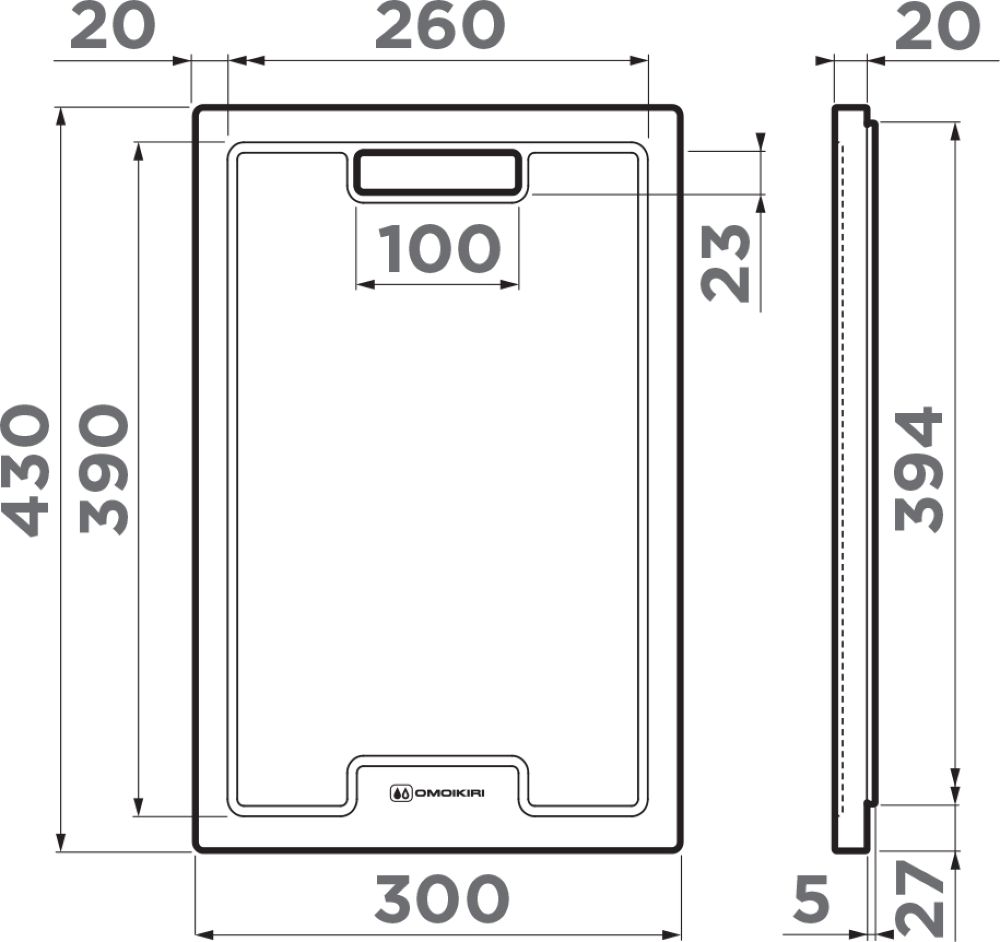 Разделочная доска OMOIKIRI 4999005 - ракурс 6