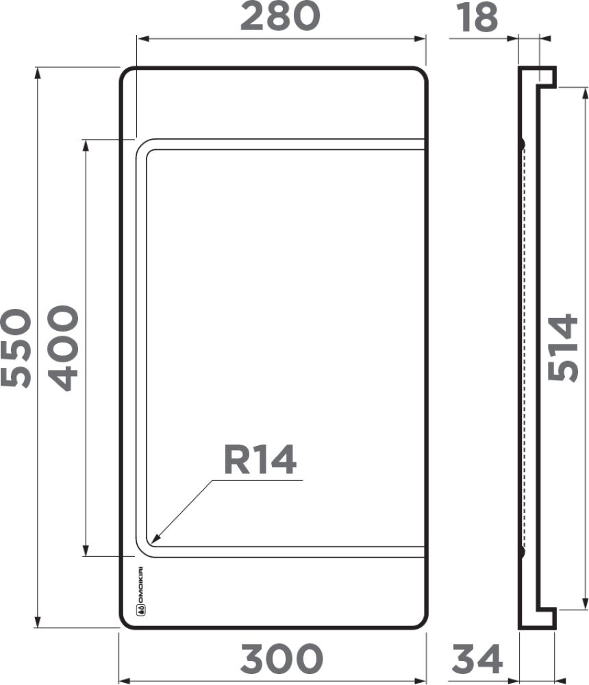 Разделочная доска OMOIKIRI 4999009 - ракурс 4