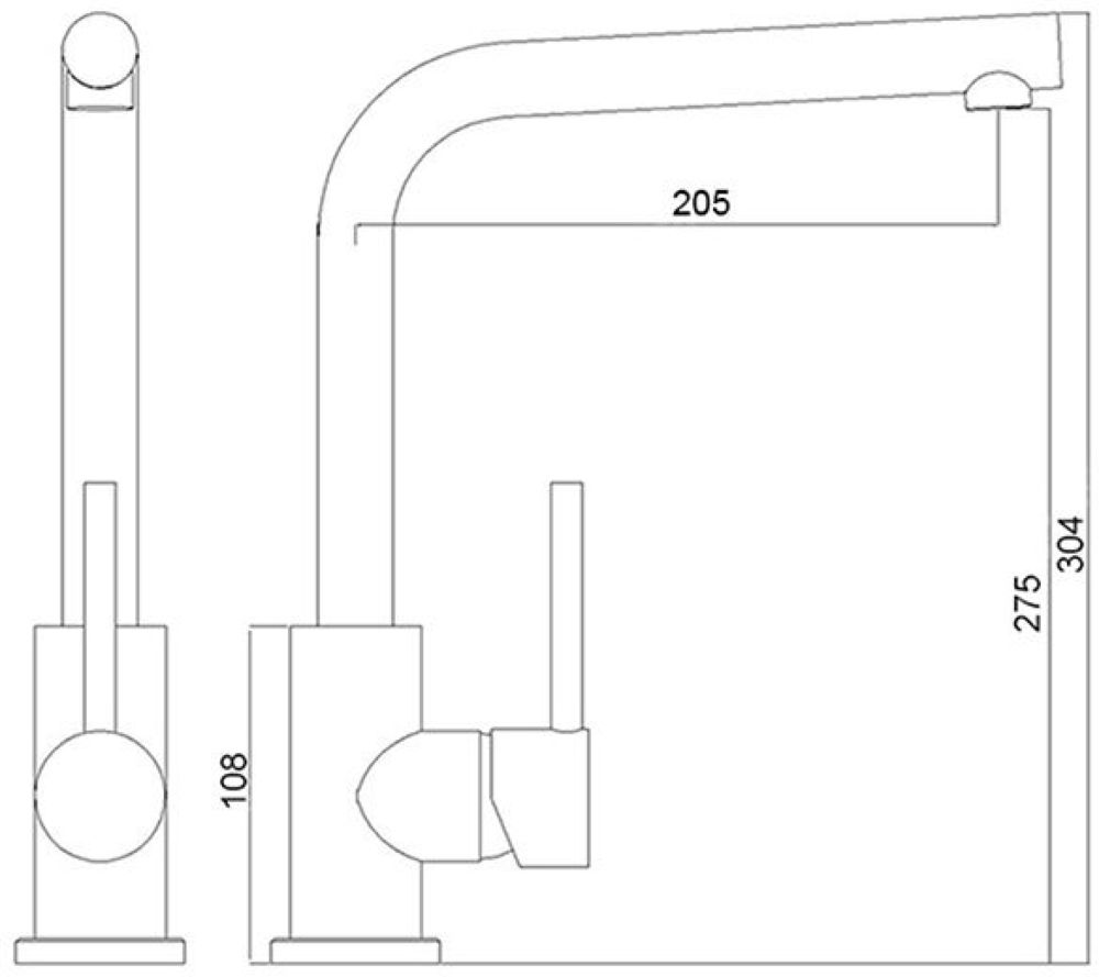 Смеситель для кухни LONGRAN LM2104 - 40 - ракурс 2