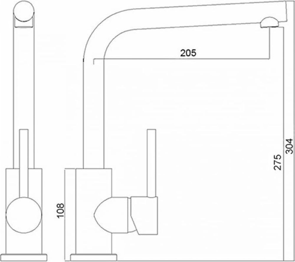 Смеситель для кухни LONGRAN LM2104 - 54 - ракурс 2