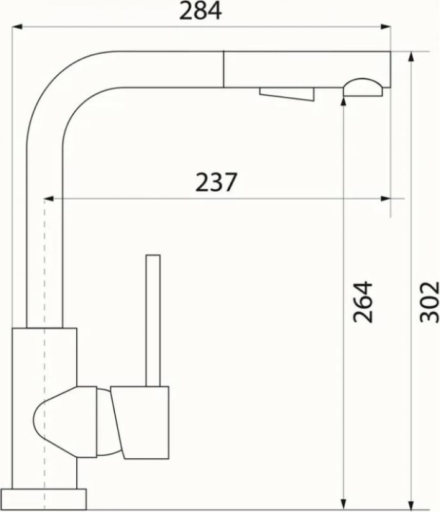 Смеситель для кухни LONGRAN LM2182 - 07 - ракурс 2