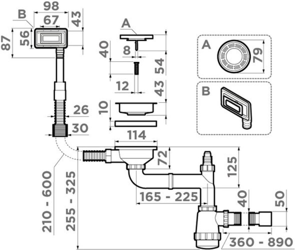 Аксессуар к мойке OMOIKIRI 4956777 WK-1-UN-IN - ракурс 2