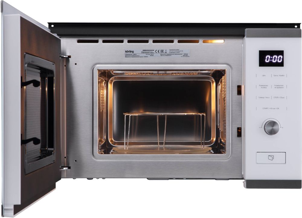 Встраиваемая микроволновая печь KORTING KMI 820 GSCW - ракурс 4