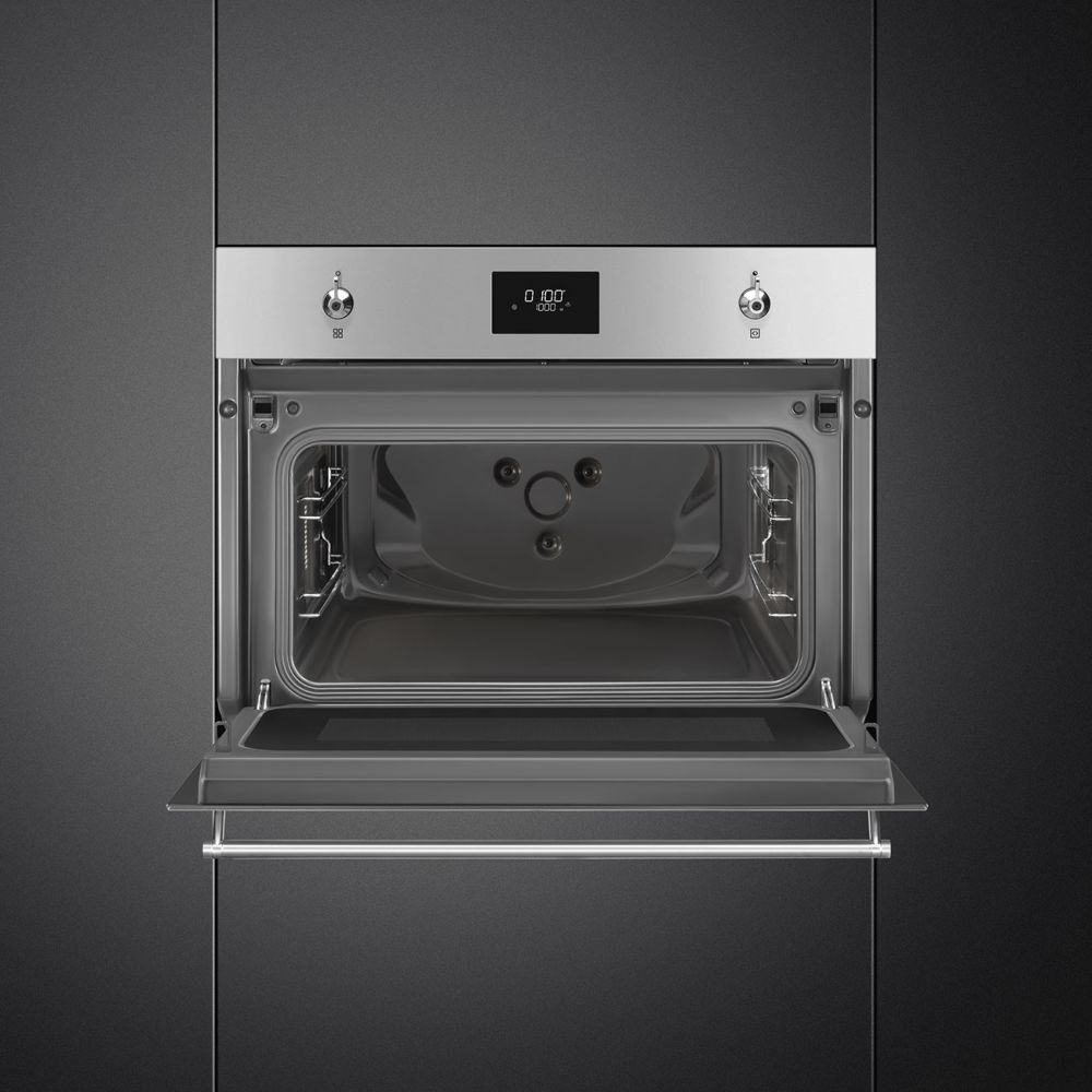 Встраиваемая микроволновая печь SMEG SO 4301M0X - ракурс 4