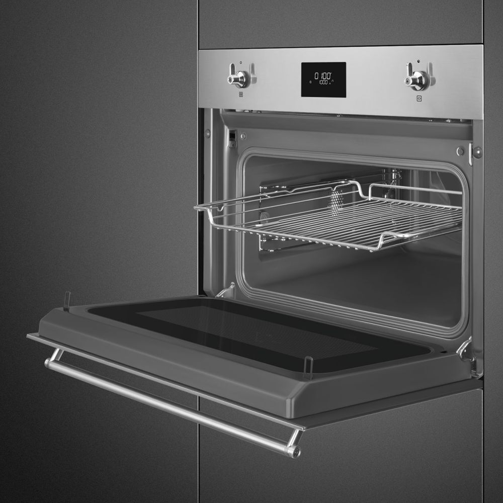 Встраиваемая микроволновая печь SMEG SO 4301M0X - ракурс 5