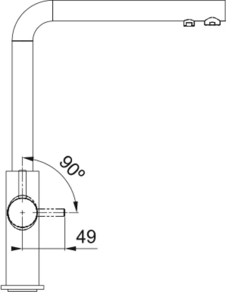 Смеситель для кухни FRANKE Neptune Clear Water (115 0370 689) - ракурс 4