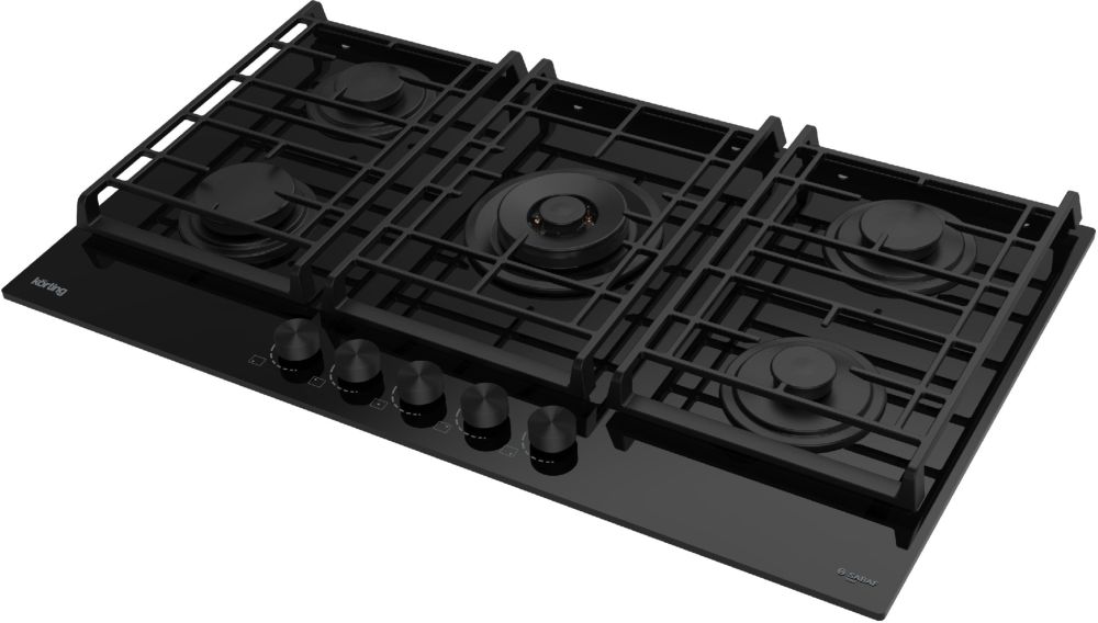 Газовая варочная панель KORTING HGG 9955 CTN - ракурс 2