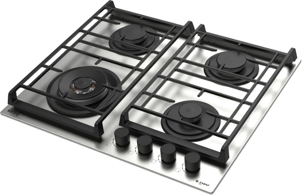 Газовая варочная панель KORTING HG 6235 CTX - ракурс 2