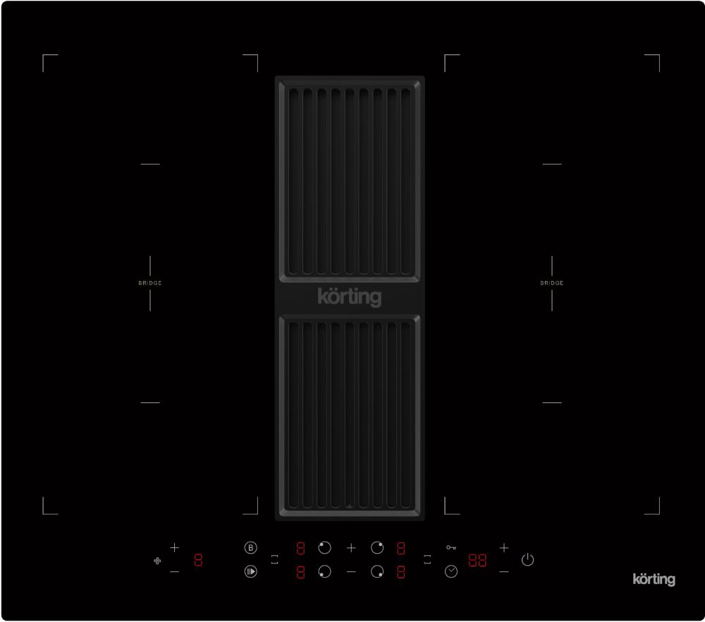 Варочная панель с вытяжкой KORTING HIBH 68980 NB