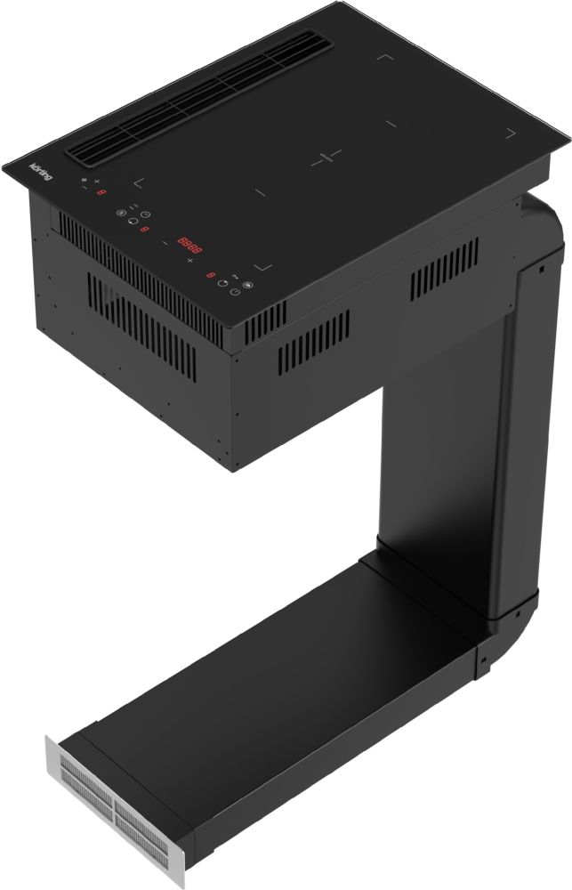 Варочная панель с вытяжкой KORTING HIBH 40980 NB - ракурс 2