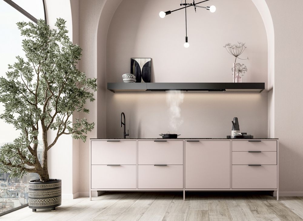 Настенная вытяжка FALMEC SHELF Customizable 120 NERO (режим рециркуляции) - ракурс 3