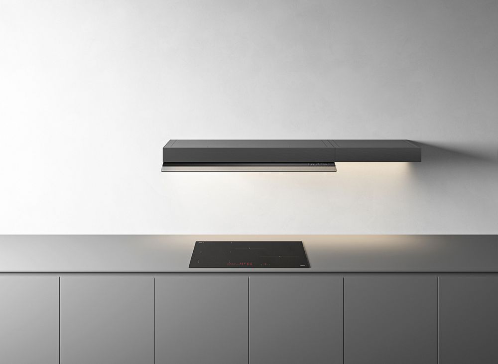 Настенная вытяжка FALMEC SHELF Customizable 120 NERO (отвод воздуха, без мотора) - ракурс 6