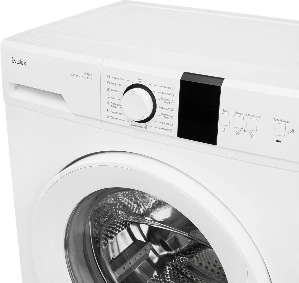 Узкая стиральная машина EVELUX EW 42206 - ракурс 3
