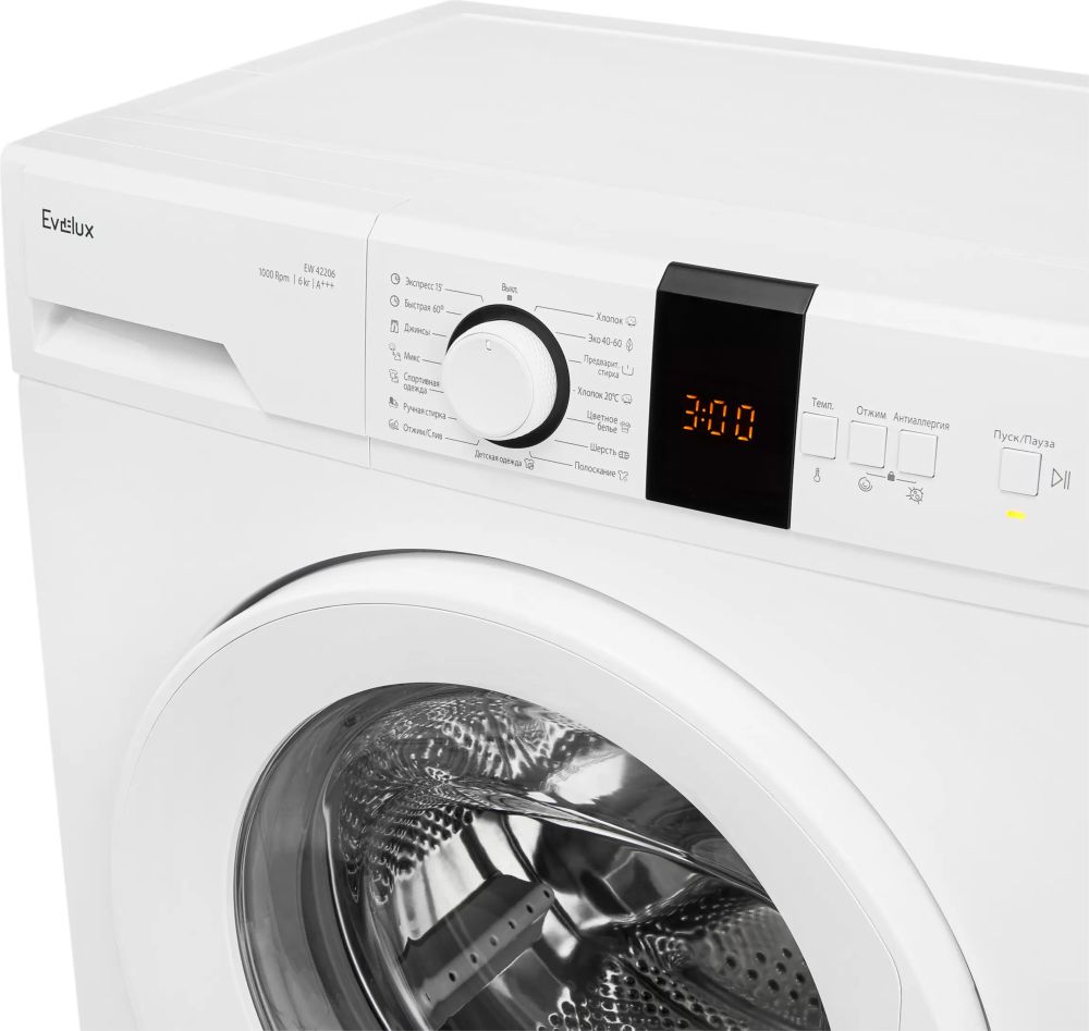 Узкая стиральная машина EVELUX EW 42206 - ракурс 5