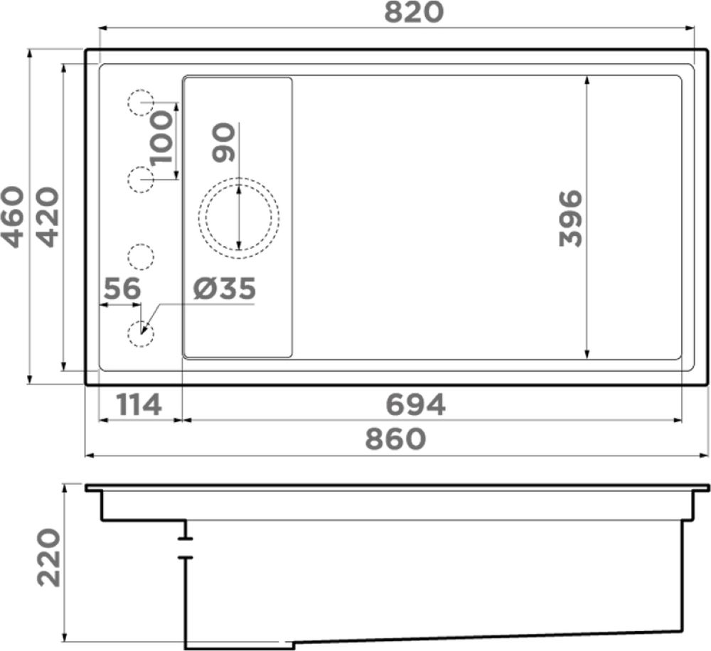 Кухонная мойка OMOIKIRI Kinaru Pro 86-U/I-WG (4993202) - ракурс 2