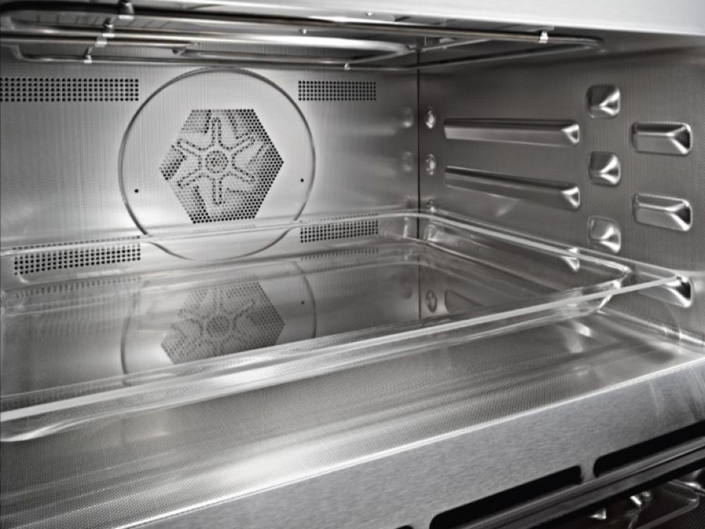 Компактный духовой шкаф с микроволновкой MIELE H 7840 BM BRWS - ракурс 3