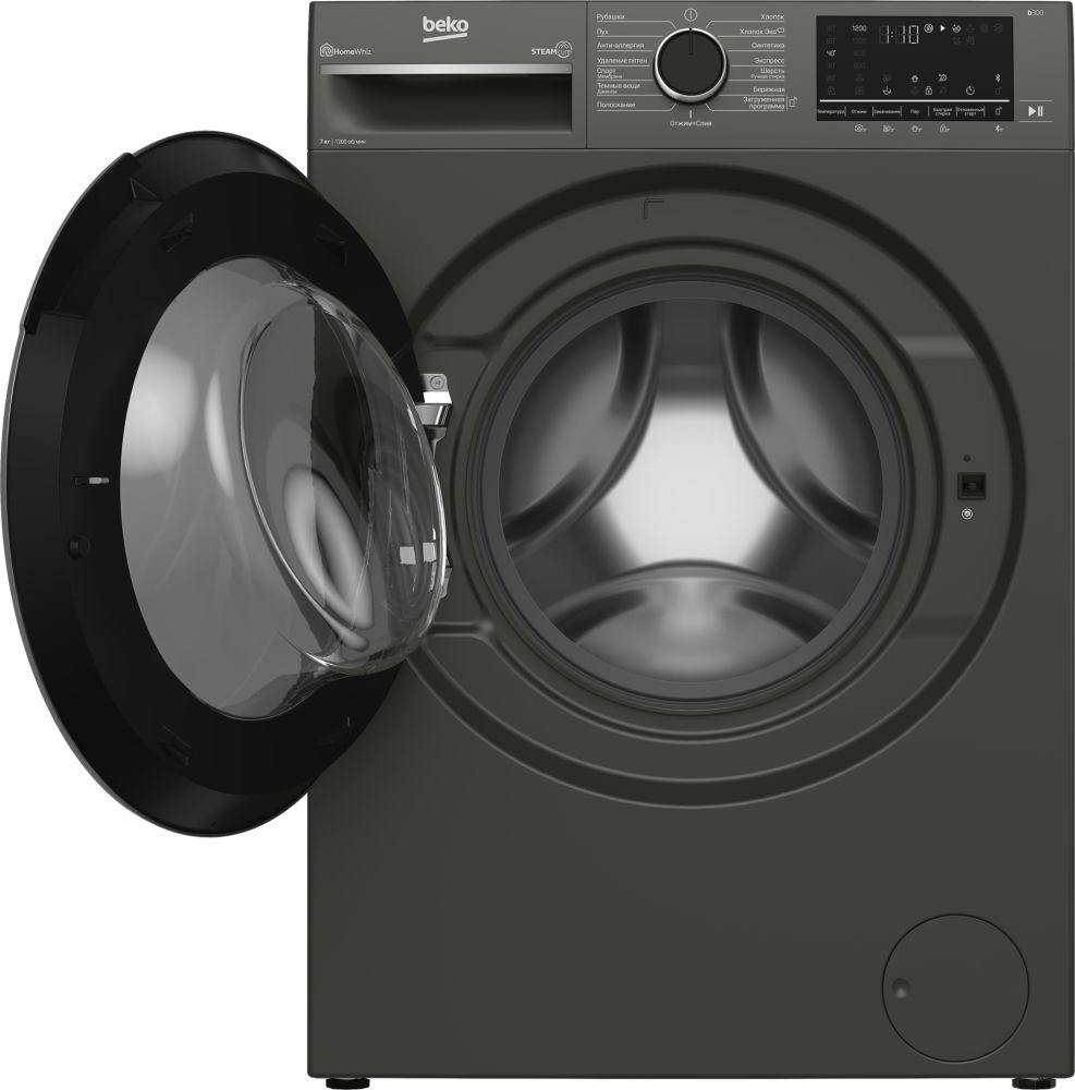 Узкая стиральная машина BEKO B3WFR 572AB - ракурс 3